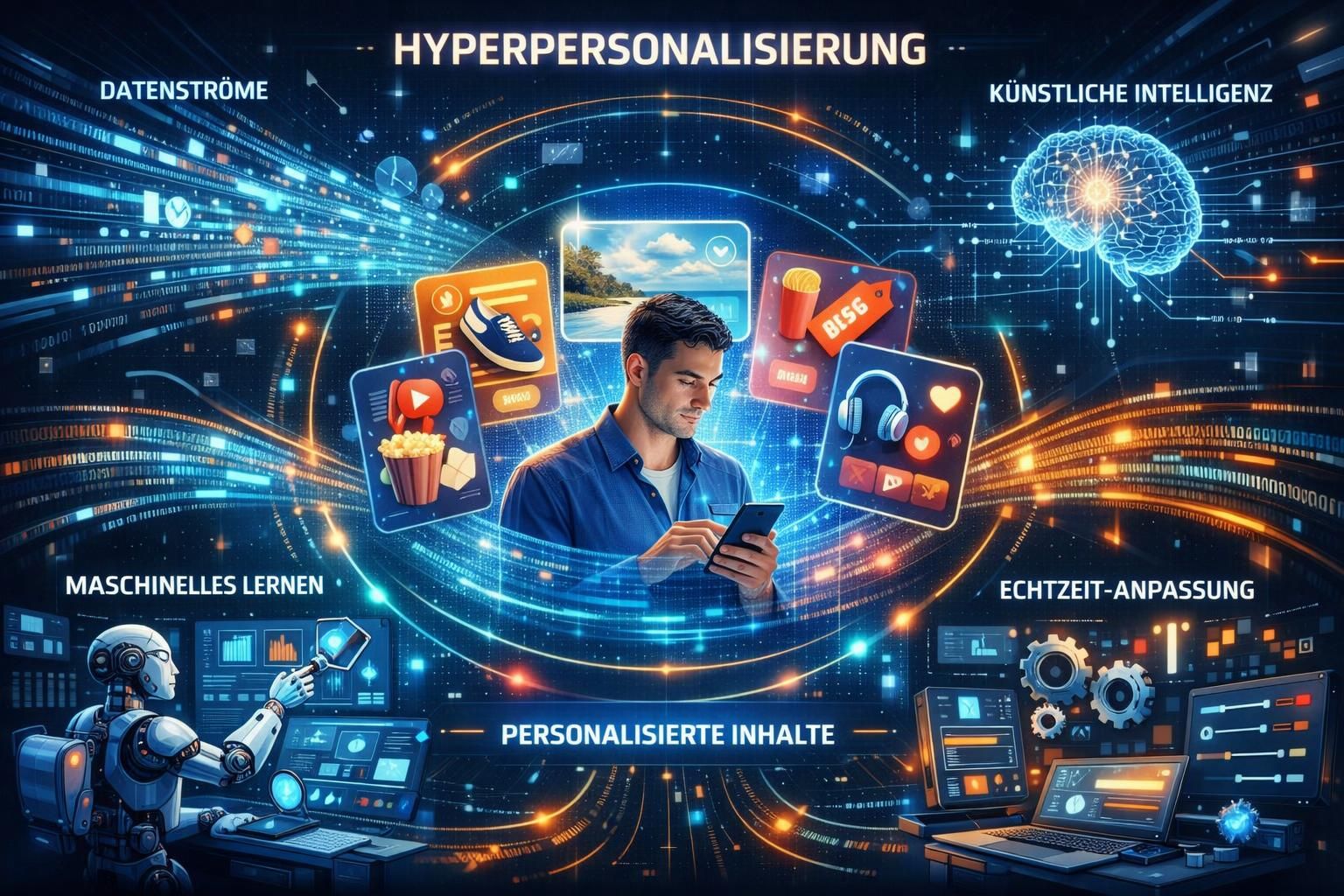 erfahren sie, wie hyperpersonalisierung auf individueller ebene in automatisierten systemen funktioniert und wie sie personalisierte kundenerlebnisse durch datengetriebene technologien ermöglicht.