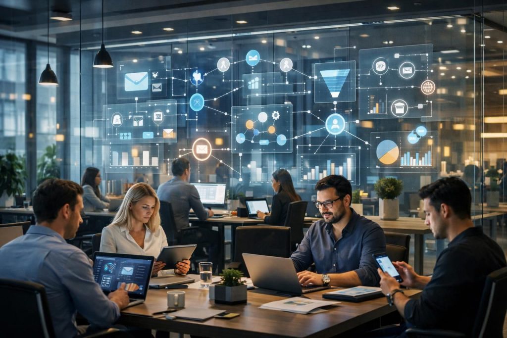 erfahren sie, wie unternehmen multi-channel-automatisierung nahtlos in ein kohärentes system integrieren, um effizienz zu steigern und kundenkommunikation zu optimieren.
